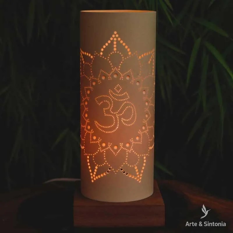Luminária de Mesa Lótus OM 30cm