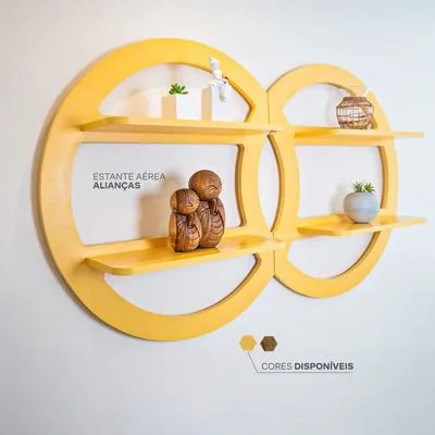 Estante Aérea Alianças Amarelo Wodyou 1,61x24x93