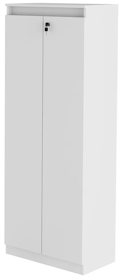 Armário Alto com Tranca para Escritório Home Office ME4151 MDP Branco G69 - Gran Belo
