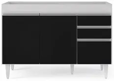 Armário de Cozinha Modulado de Canto 6 Peças CP28 Balcão sem Tampo Bra