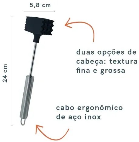 Martelo Amaciador De Carne Preto