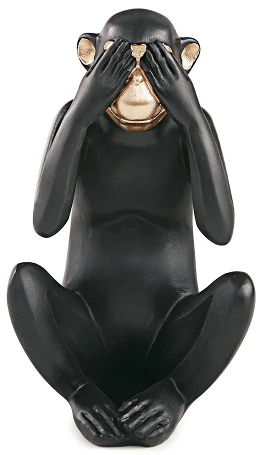 Kit Escultura Decorativa Decorativa Macaco da Sabedoria - D'Rossi