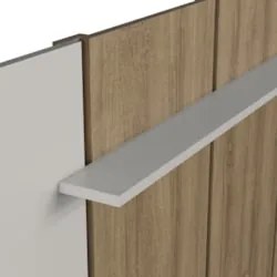 Estante Painel TV 75 Pol com LED 200cm Agrale Mel/Arenas A05 - Mpozena