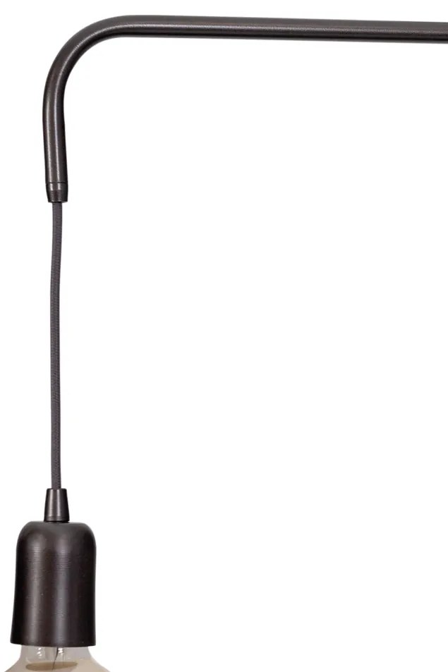 Arandela Lono 14X54,6X41,8Cm 1Xe27 Braço Haste Alumínio - Usina 25085/... (TT-M Titânio Metálico)
