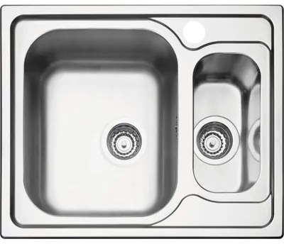Cuba de Sobrepor Tramontina Marea 1.5 C 34 R em Aço Inox Acetinado com Válvula 62 x 50 cm