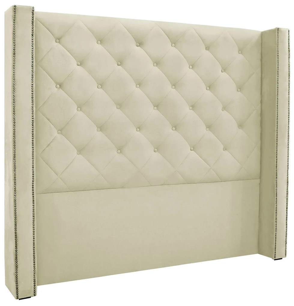 Cabeceira Estofada Egito SPZ 195cm Casal Veludo - ADJ Decor