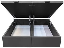 Base Box Baú para Cama Casal King 192x203cm Bipartido Liz S05 Sintétic