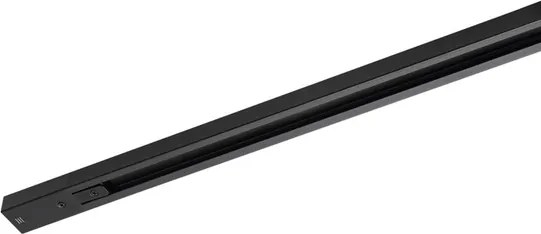Trilho Sobrepor Aluminio Preto 1Mt