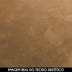 Sofá 3 Lugares Orgânico 288cm e Poltrona Zion Z32 Sintético Caramelo -