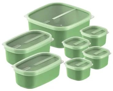 Jogo de Potes Tramontina MixColor em Polipropileno Verde Sálvia 7 Peças