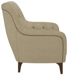 Kit 2 Poltronas Decorativas para Sala com Capitonê Pietà Z32 Linho Beg