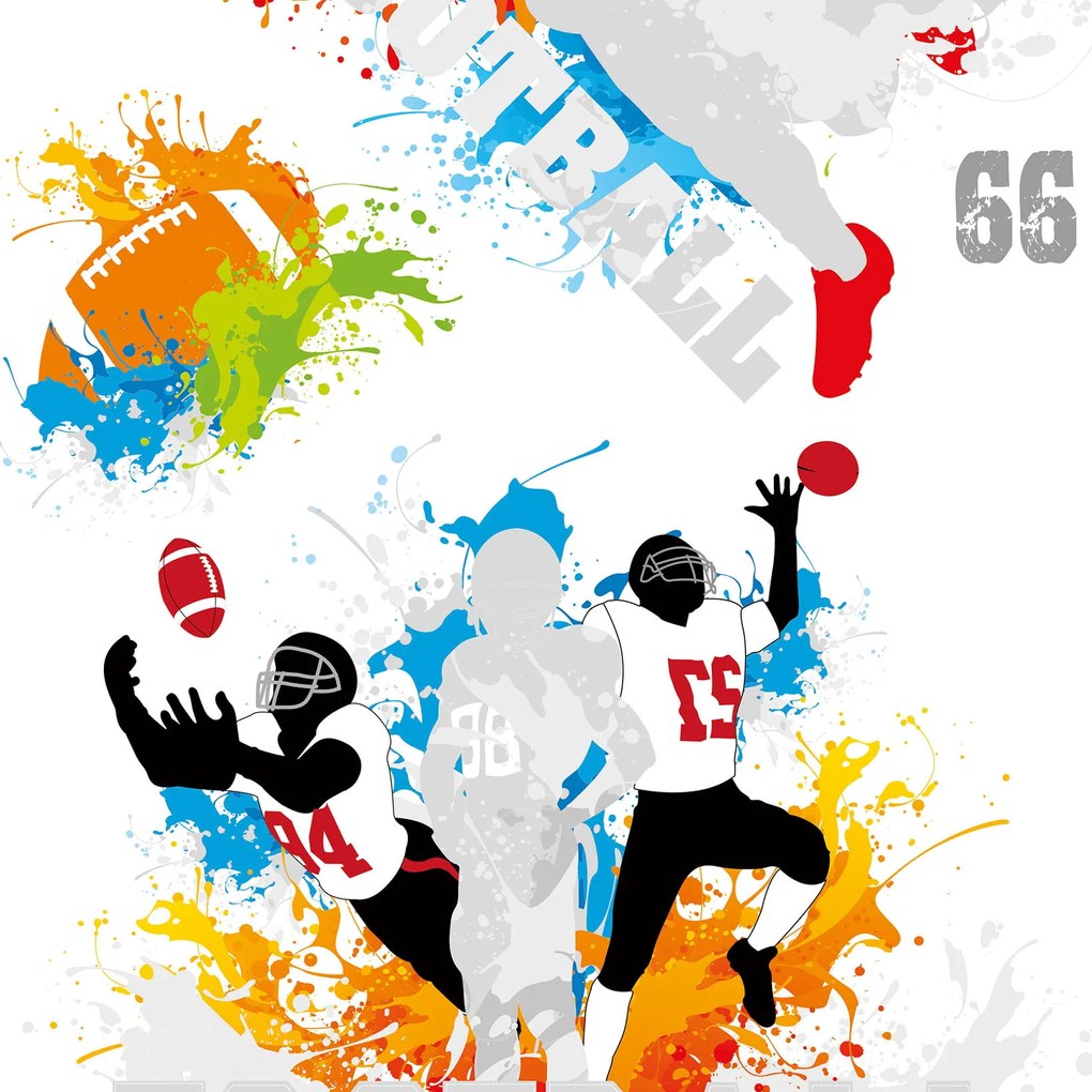 Papel de parede adesivo casual futebol americano
