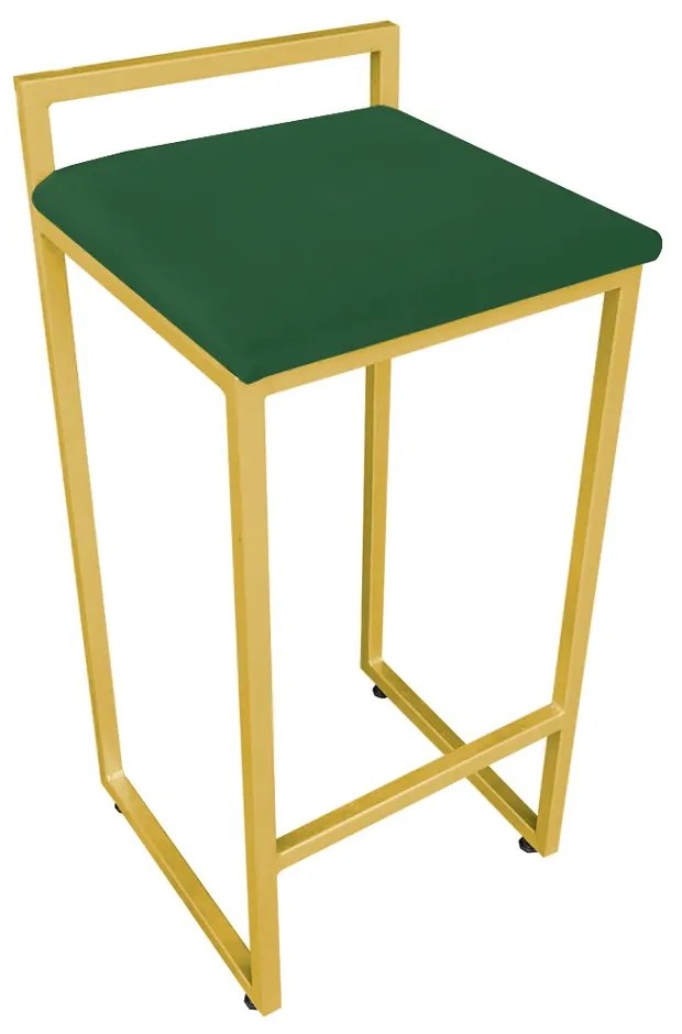 BANQUETA ALTA LAVINIA SUEDE VERDE BASE D