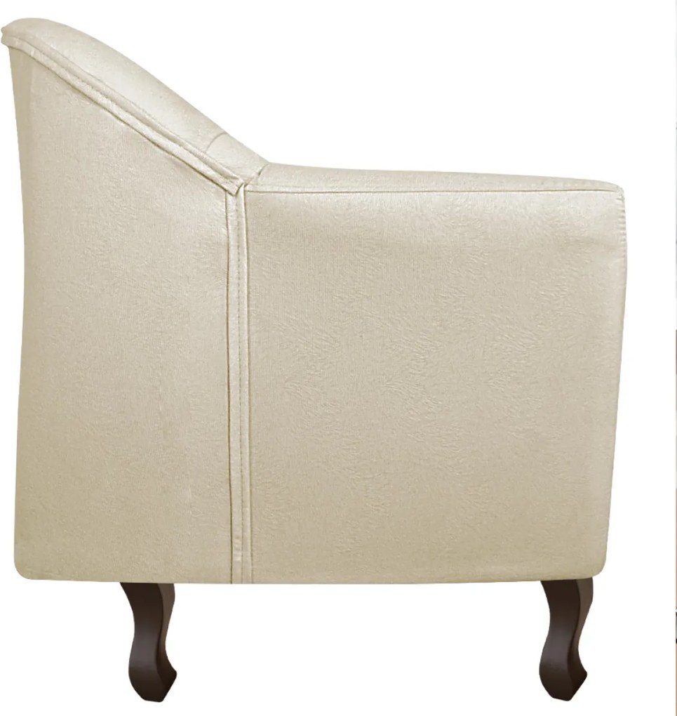 Kit 02 Poltronas Decorativa Julia Linho - ADJ Decor