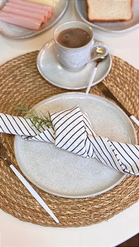 Conj. 2 Pratos Sobremesa Vanilla