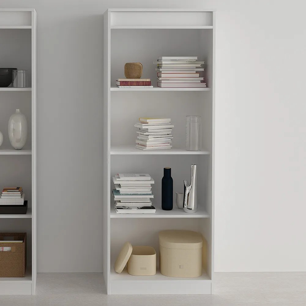 Armário Alto para Escritório Home Office ME4150 MDP Branco G69 - Gran Belo