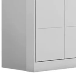Jogo de Quarto Infantil Guarda Roupa e Cômoda Lilly Z39 Branco - Mpoze