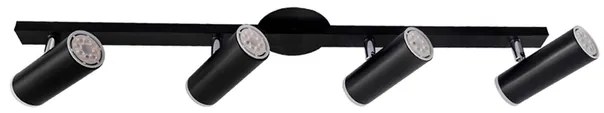 Spot De Sobrepor Aluminio Acrilico Dicroica Gu10 - PRETO