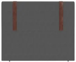 Cabeceira Cama Box Queen 160cm Estofada Glory Saturno Grafite Z04 - Mp