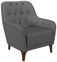 Kit 2 Poltronas Decorativas para Sala com Capitonê Pietà Z32 Linho Cin