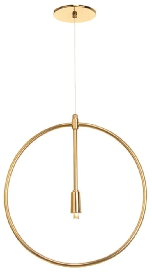 Pendente Ring Ø41,5X2Cm Circle Metal Aluminio 01Xg9 - Old Artisan Pd-5... (CAFÉ)