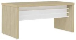 Conjunto Escritório 3 Peças Mesa 158cm Corp A06 Carvalho/Branco - Mpoz