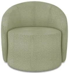 Sofá 2 Lugares 140cm Wendi e Poltrona Steve Boucle Pistache I01  - Mpo