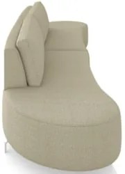 Sofá 4 Lugares 240cm Orgânico Pé Ferro Nagai Bouclê Bege Z55 - Mpozena