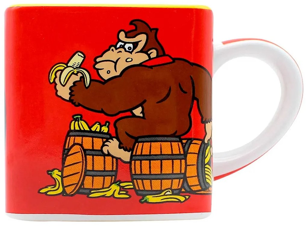 Caneca Quadrada Cubo Donkey Kong
