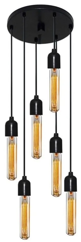 Luminária Pendente Retro Md-4162/6 Suporte Para Lâmpada / Não Inclusa - Bivolt