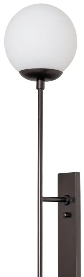 Arandela Trombone 14X31,4X121,7Cm 1Xe27 Mini Bulbo G45 Alumínio E Glob... (BZ-M - Bronze Metálico, FOSCO)
