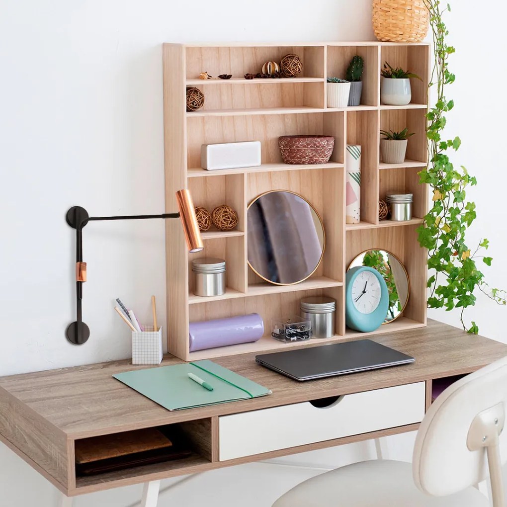 Arandela Choice Articulada 50X07X41Cm 1Xmr11 - Old Artisan Ar-5562 (COBRE FOSCO)
