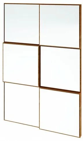 Quadro Espelho Argos Mini 50cm (LARG) cor Freijo - 59742 Sun House
