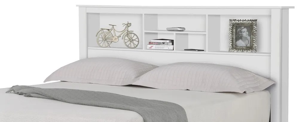 Cabeceira para Cama de Casal Cuba Branco G68 - Gran Belo