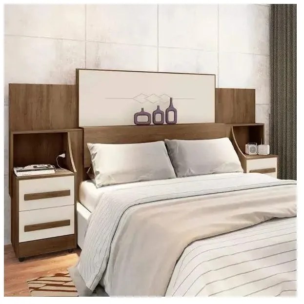 Cabeceira De Casal Síria Freijó Com Off White – RV Móveis
