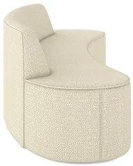 Sofá 3 Lugares para Sala de Estar Living 210cm Koane D06 Linho Creme -