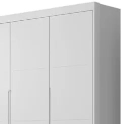 Jogo de Quarto Infantil Guarda Roupa e Cômoda Lilly Z39 Branco - Mpoze
