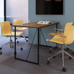 Mesa Escrivaninha Office 135cm Industrial Raven Noce Z54    - Mpozenat