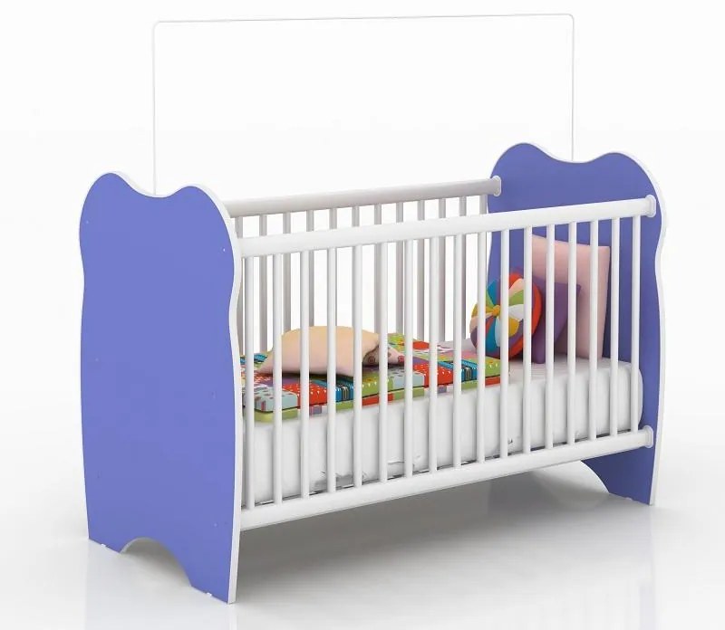 Berço Infantil Mini Cama 2 Regulagens Azul