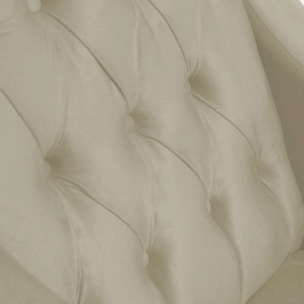 Poltrona Classic Suede Bege Pés Palito Sala, Quarto, Decoração