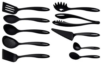 Jogo de Utensílios Tramontina Ability em Nylon Preto 10 Peças
