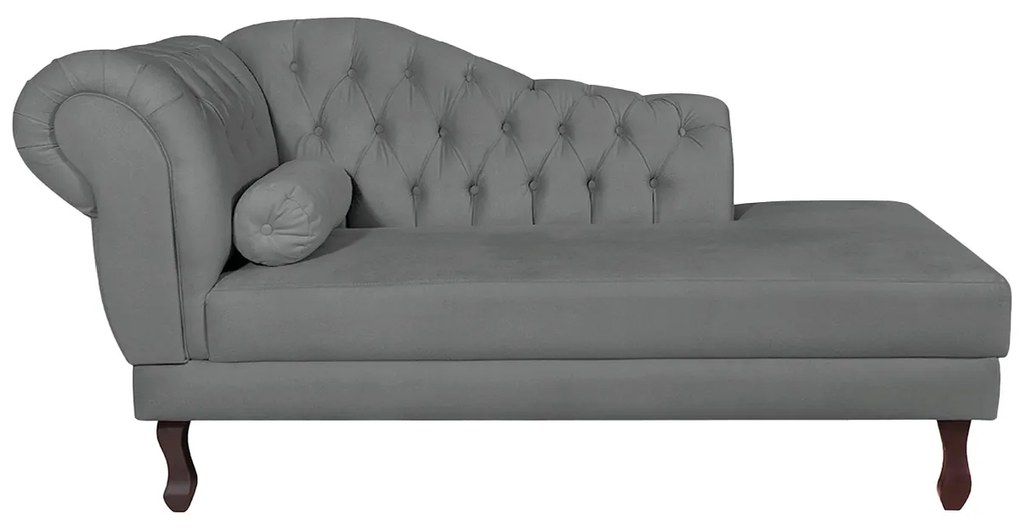 Recamier Diana 140cm Lado Direito Corano Cinza - ADJ Decor
