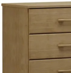 Cômoda Para Quarto 85cm 4 Gavetas Pé Madeira Eduarda Freijó F07 - Mpoz
