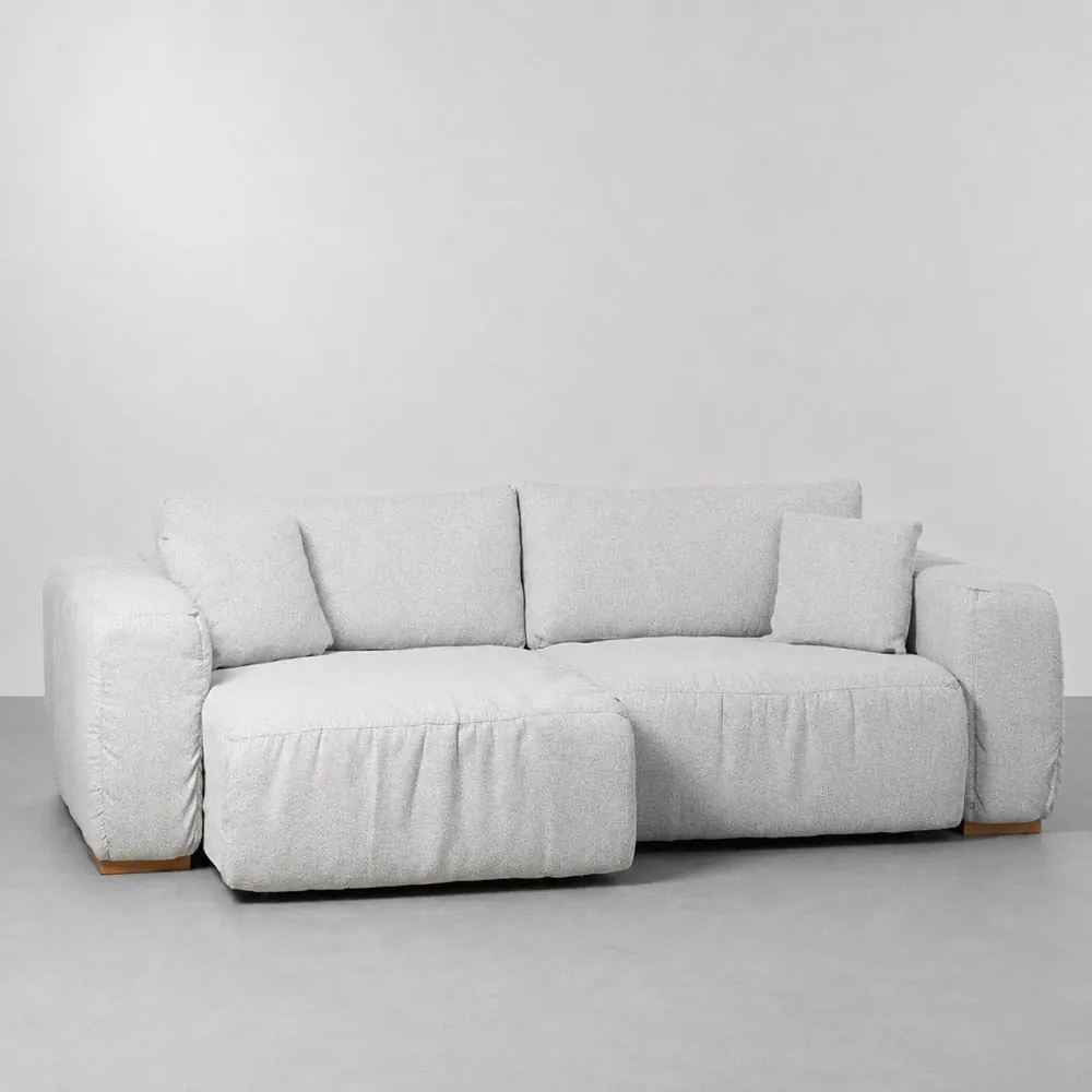 Sofá Pleats Retrátil Cinza