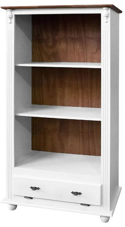 Estante 2 Prateleiras com Gaveta - Wood Prime MY 25860