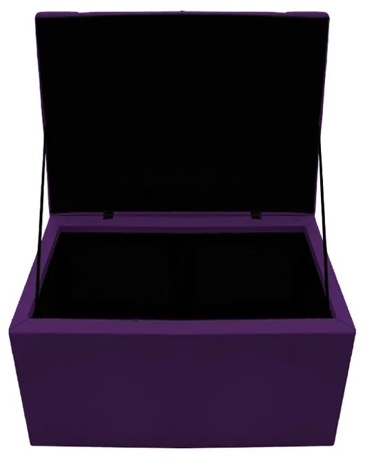 Calçadeira Copenhague 90 cm Solteiro Suede Roxo - ADJ Decor