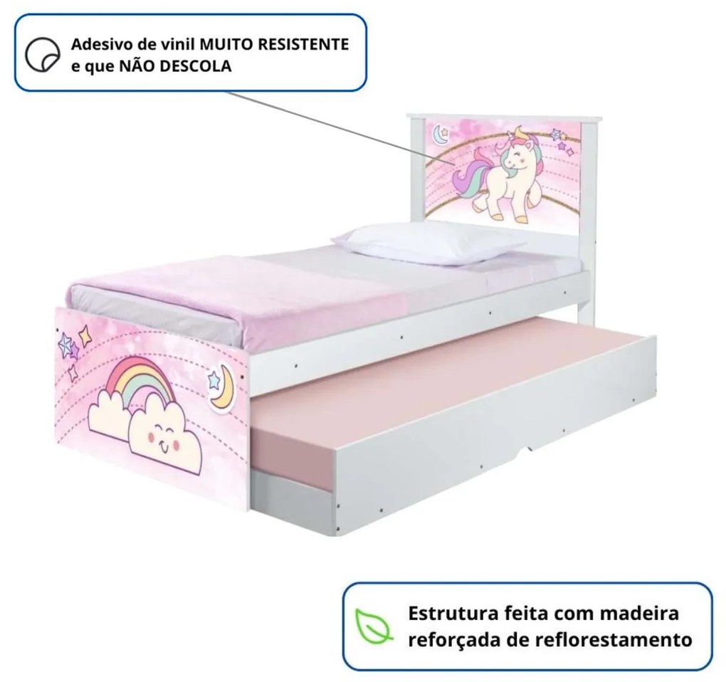 Bi Cama Infantil Solteiro 195cm x 96cm KMTEB