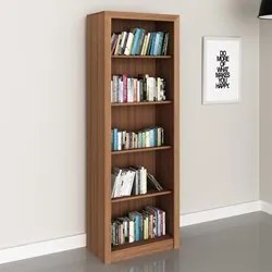 Estante Livreiro Multiuso 4 Prateleiras ME4104 Amêndoa - Tecno Mobili