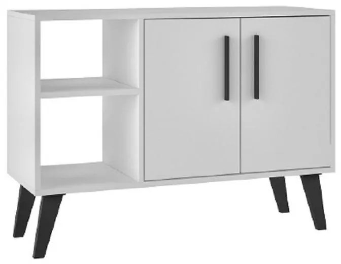 Armário Buffet Balcão 2 Portas 1 Prateleira Branco