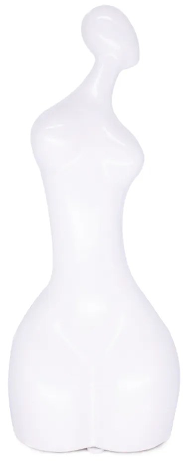 Escultura Decorativa Em Cerâmica Corpo Humano Branco 25 Cm - D'Rossi